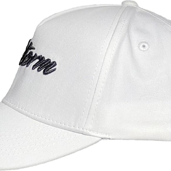 Storm A-Frame Snapback Hat Adjustable Baseball Cap Stylish Design White - Picture 3 of 5